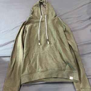 La Hearts Green Pullover Hoodie with Ribbed Cuffs